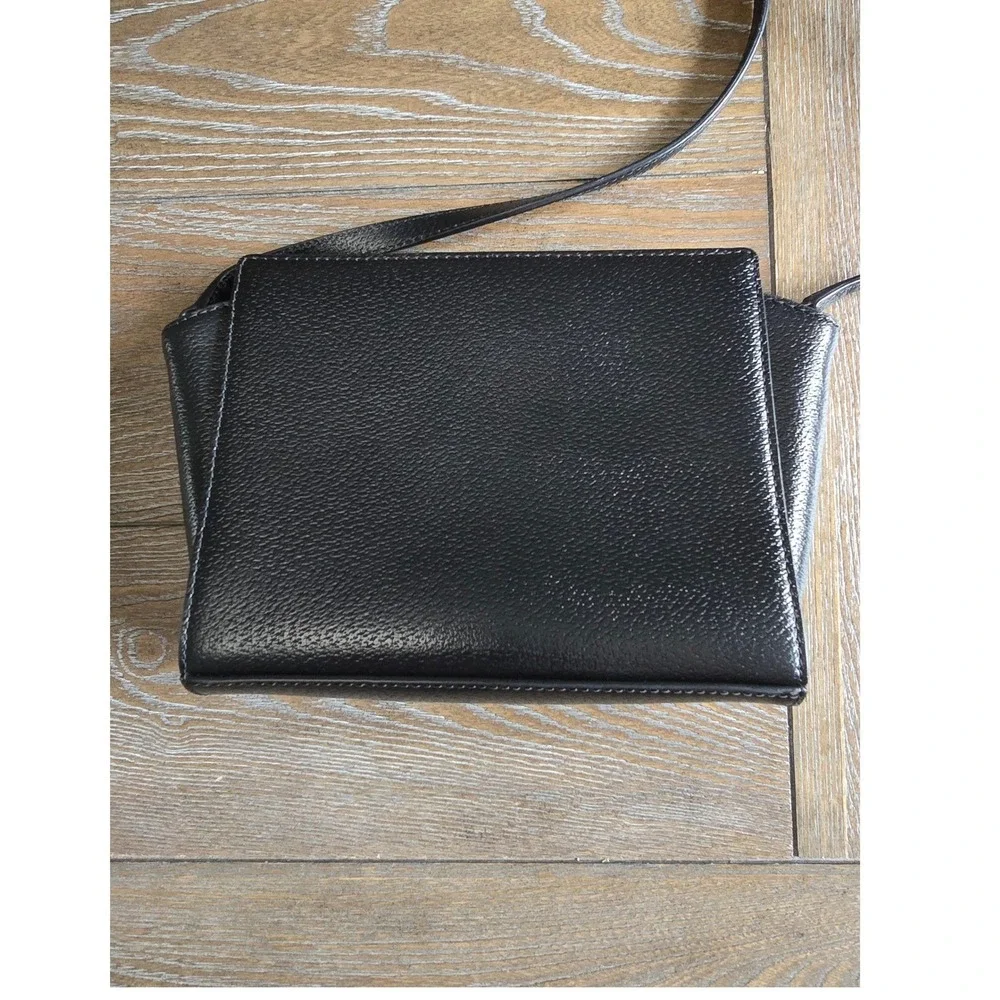 Kate Spade Black Pebled Leather Grand Street Hayden Crossbody Bag Women Small
